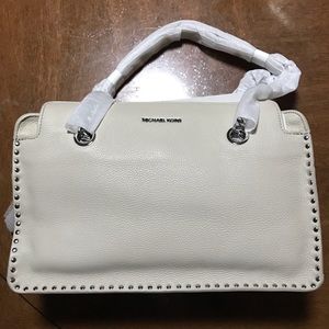 Michael Kors beige leather bag